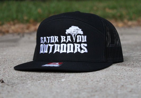 Richardson 7 Panel - Black Hat