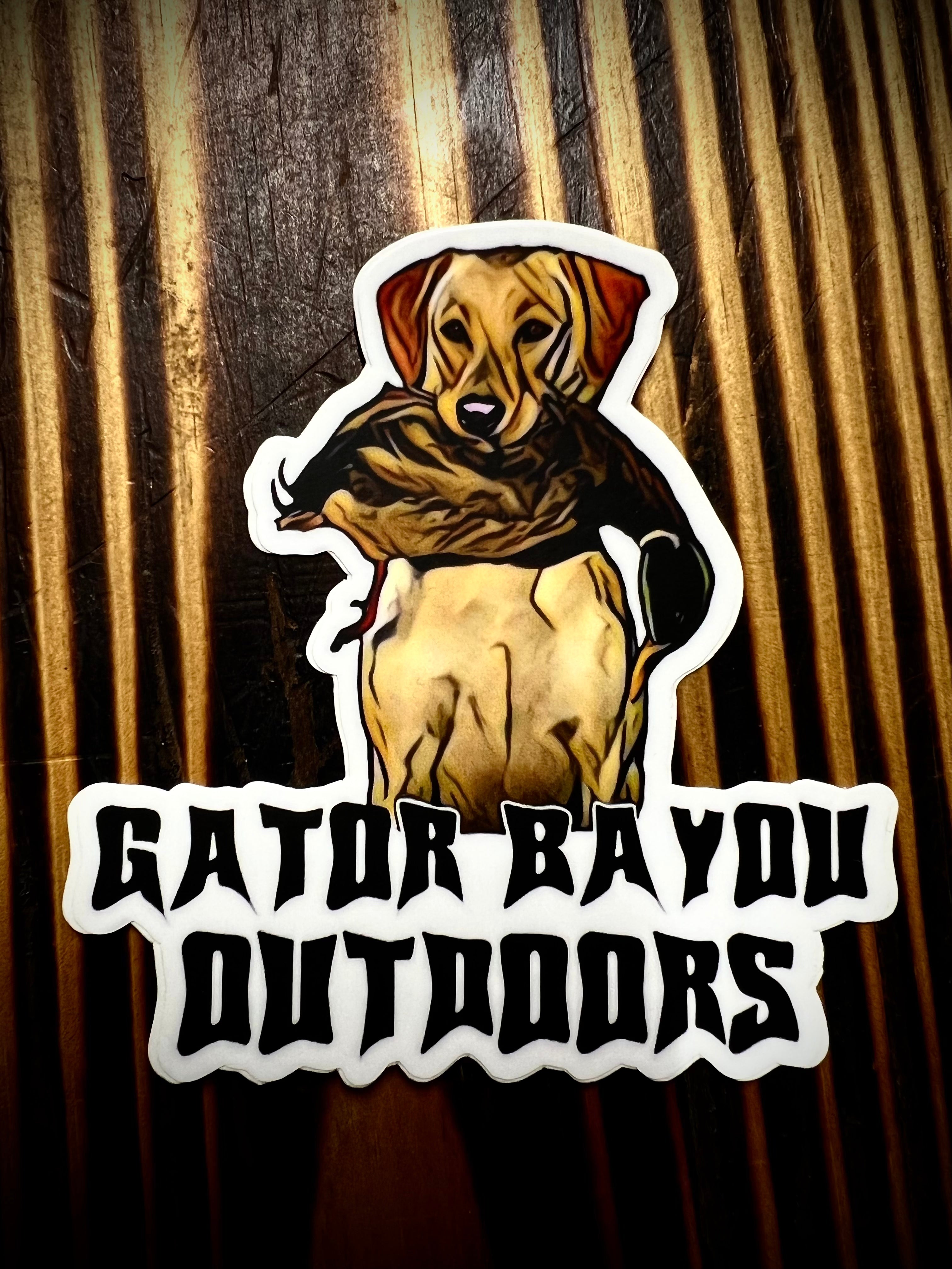 3.5x4 Duck Dog Sticker – Gator Bayou Outdoors